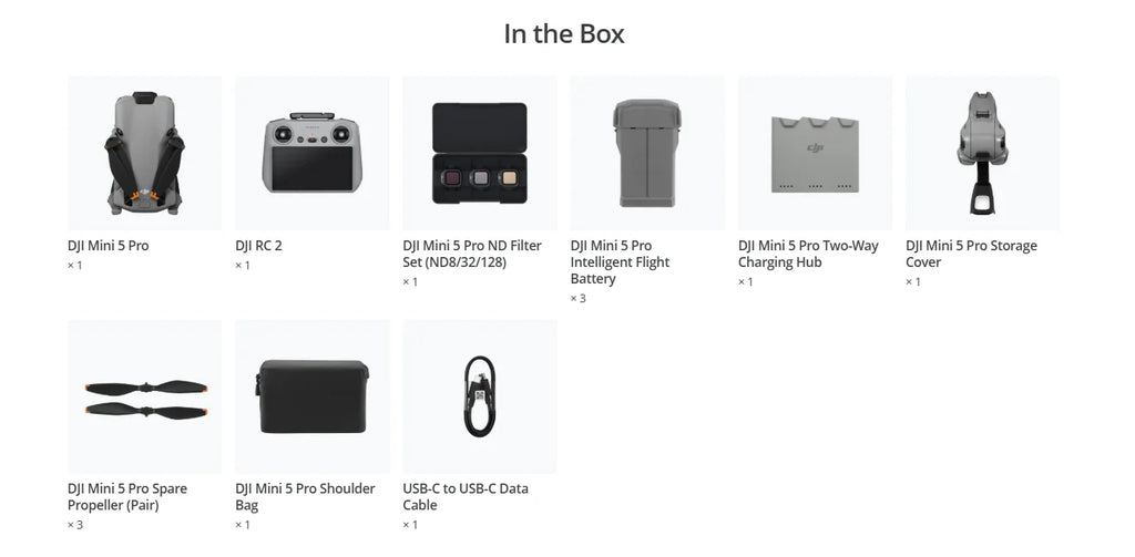 [EU STOCK] DJI Mini 5 Pro Ultraleichte & faltbare Drohne mit Kamera 1-Zoll CMOS Omnidirektionale Hinderniserkennung ActiveTrack 360° 225° Gimbal-Rotation 20km Übertragung 4K Drohne für Anfänger C0