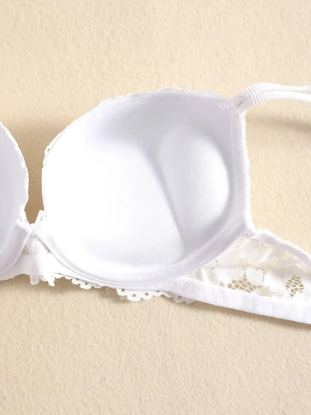 1 Set Elegantes Dessous-Set aus Spitze mit Stickerei und atmungsaktivem Stoff: Push-Up-BH, transparenter Schlüpfer mit tiefem Bund – das ultimative Valentinstagsgeschenk