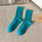33 Farben Sommer Baumwolle Weiche Socken Fröhlich Bunte Damen Mid-Tube Strümpfe Modetrend Rot Grün Knöchelsocken Herbst Strumpfwaren