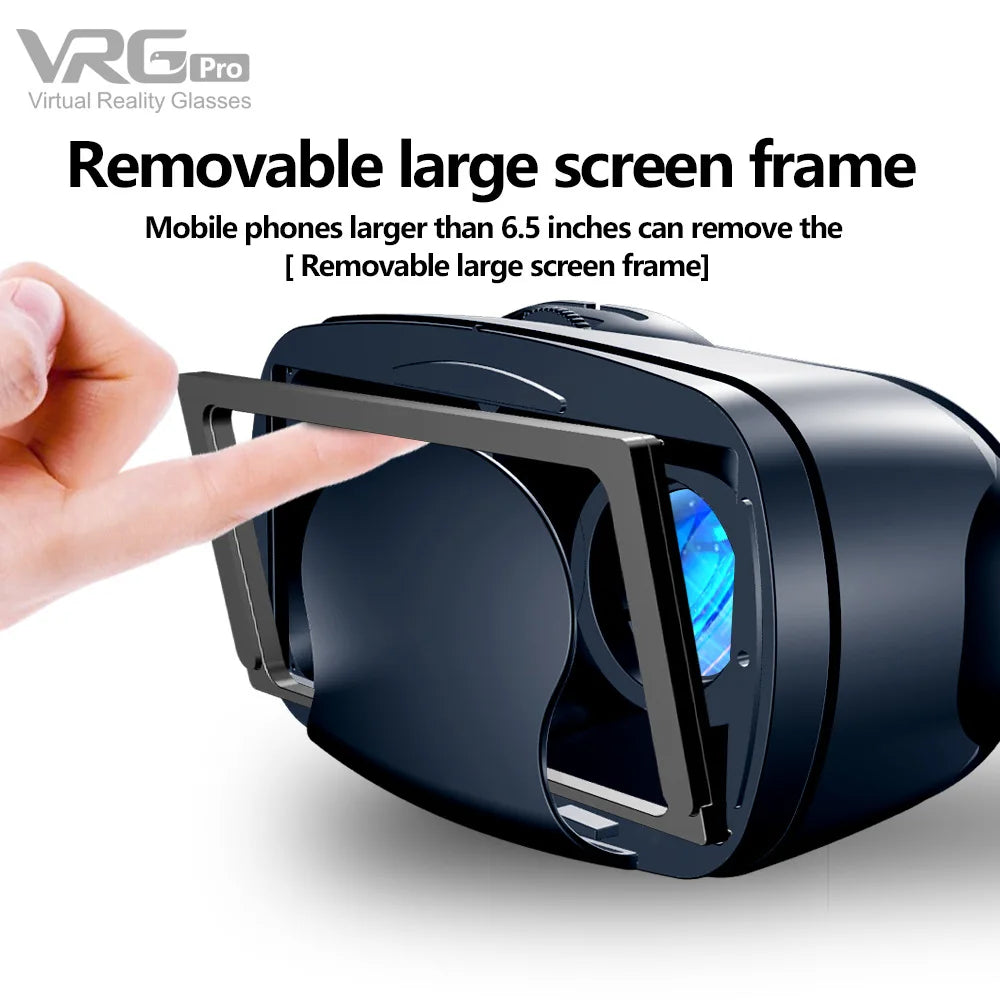 Virtual Reality 3D VR Headset Smart Glasses Helm für Smartphones Handy Mobile 7 Zoll Linsen Fernglas Brille Geräte