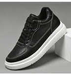 Hochwertige Herren-Sneaker, erhöhte Herrenschuhe, modische Freizeitschuhe, bequeme Leder-Sportschuhe, Höhenzunahme 6/8/10 cm