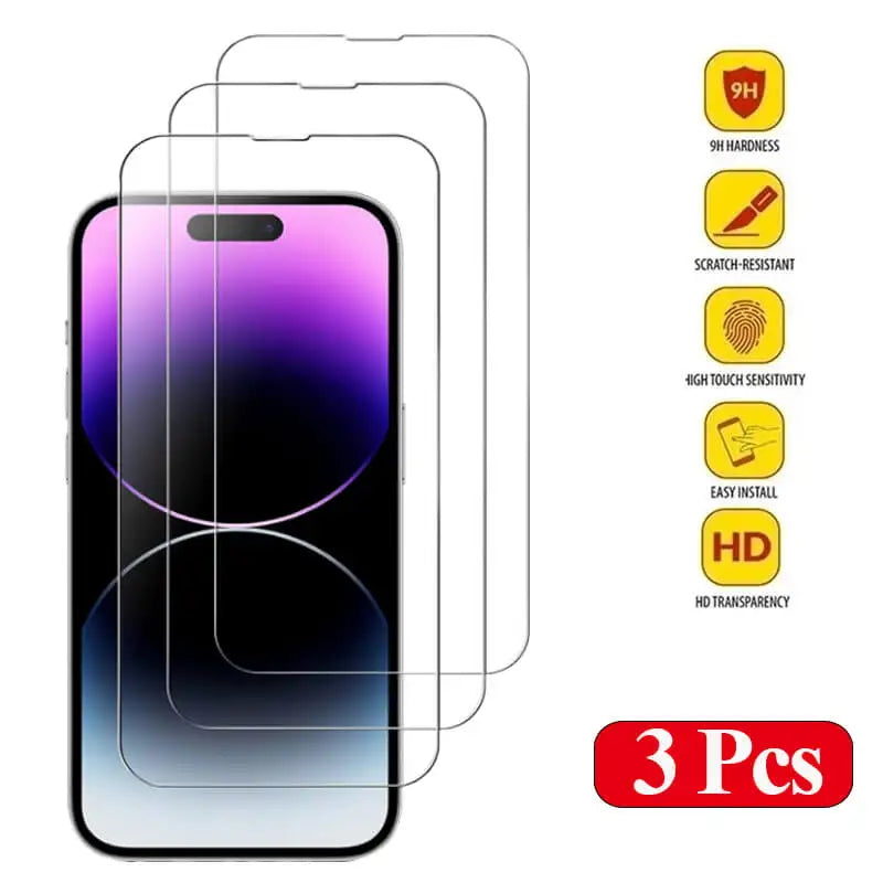 Panzerglas für iPhone 14 Pro 15 16 17 13 12 11 Pro Max Displayschutzfolie für iPhone 15 Pro Folie für iPhone 13 14 Pro Glas