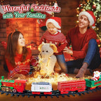VATOS Hängender Weihnachtszug Spielzeug mit Licht und Sound, Zug um den Weihnachtsbaum, Dekoration, Geschenk, Indoor-Spielzeug für Kinder