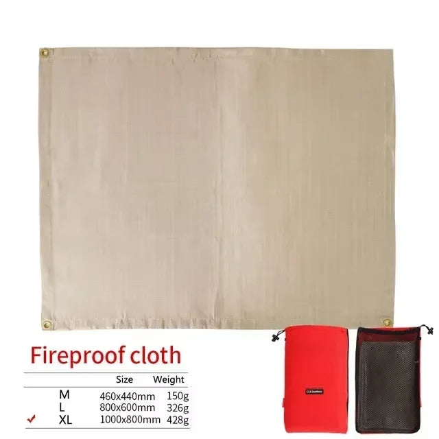 Neue Outdoor-Camping feuerfeste Matte Picknick Barbecue Isolationsmatte flammhemmend Hochtemperatur-Feuerdecke Fiberglasmatte