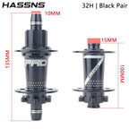 HASSNS Noisy Cube Pro 7 Freilauf MTB Hinterradnabe 32 Loch Dirt Jump Bike Nabe Wechsel Fahrrad Cube 15*100/10*135MM Fahrradbuchsen