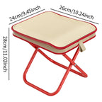 Tragbare Klapp-Angelausrüstung Leichtes Gestell aus Eisenlegierung Klappbare Outdoor Camping Picknickbank Handtasche Kompakter Robuster Hocker