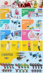 VATOS Hängender Weihnachtszug Spielzeug mit Licht und Sound, Zug um den Weihnachtsbaum, Dekoration, Geschenk, Indoor-Spielzeug für Kinder
