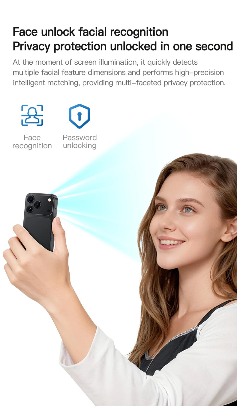 SERVO 18SE MINI 3G Pocket-Smartphone Android System Google Play 16GB ROM 2MP Kamera WiFi Super kleine Smartphones 2 SIM Standby