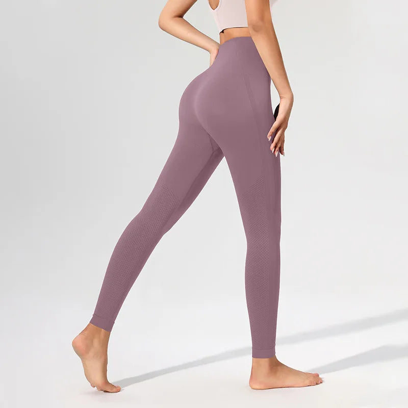 Pfirsich Lift Hüfte Hohe Taille Yogahose Damen Stretch Eng Trainingshose Laufen Sexy Fitnesshose