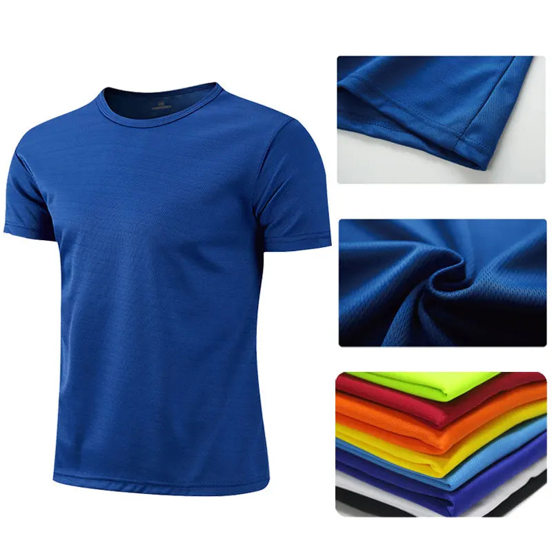 Men Women Quick Dry Short Sleeve Sport T Shirt Gym Jerseys Fitness Shirt Trainer Running T-Shirt Teenager Breathable Sportswears Hauptbild