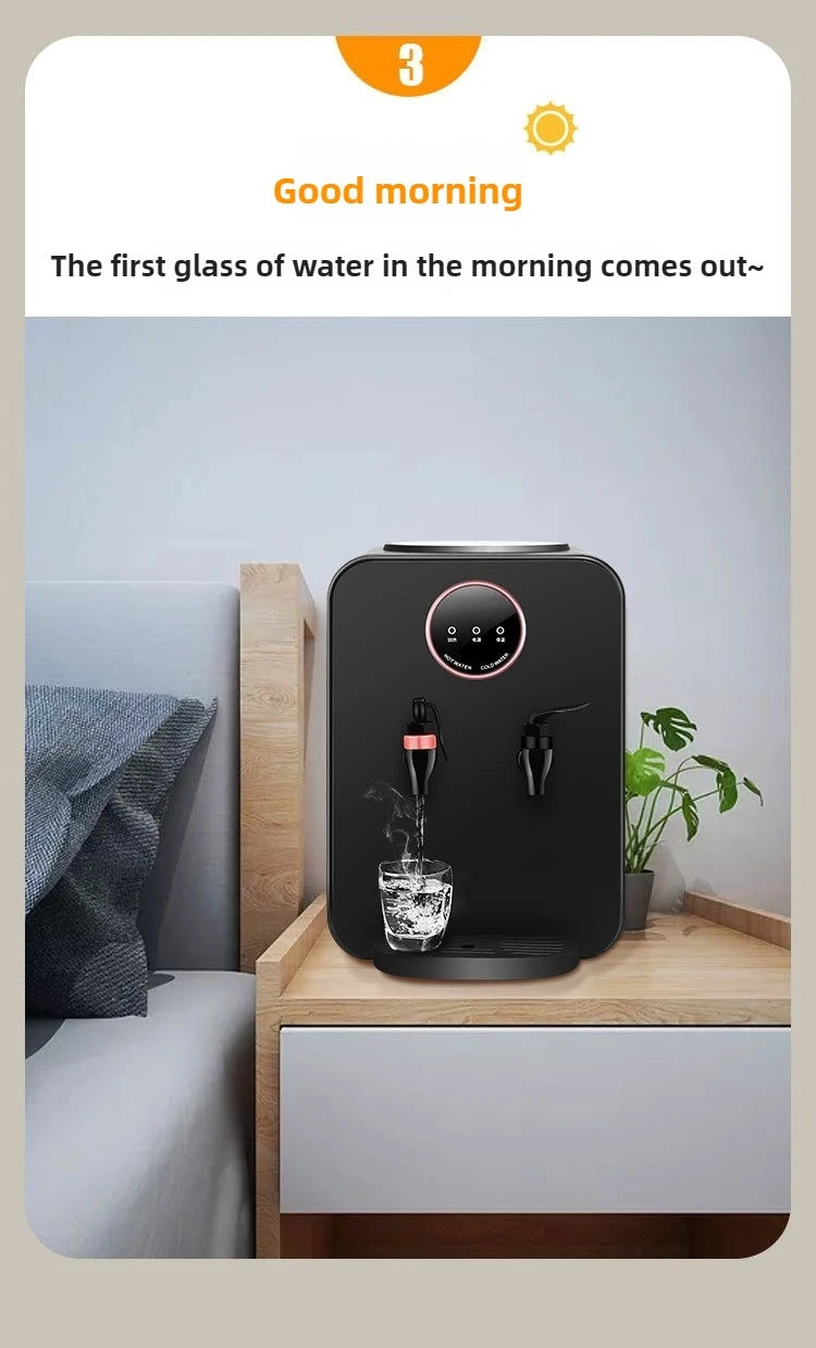 110V 220V Tisch-Kalt-/Heißwasserspender, Haushalts-Eis- & Warm- & Heißwasserbereiter mit automatischer Temperaturregelung