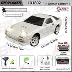 Skymaker AE86 Modell LD1801 RX-7 FC LD1802 1:18 RC Drift Car 1/18 2.4G Fernbedienung ESP Gyroskop LED Mini RC Rennwagen Spielzeug