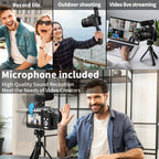 NBD 5K&64MP Digitalkameras für Fotografie, 16-fach optischer Zoom Kamera mit WiFi & App-Steuerung, Vlogging Kamera mit Autofokus