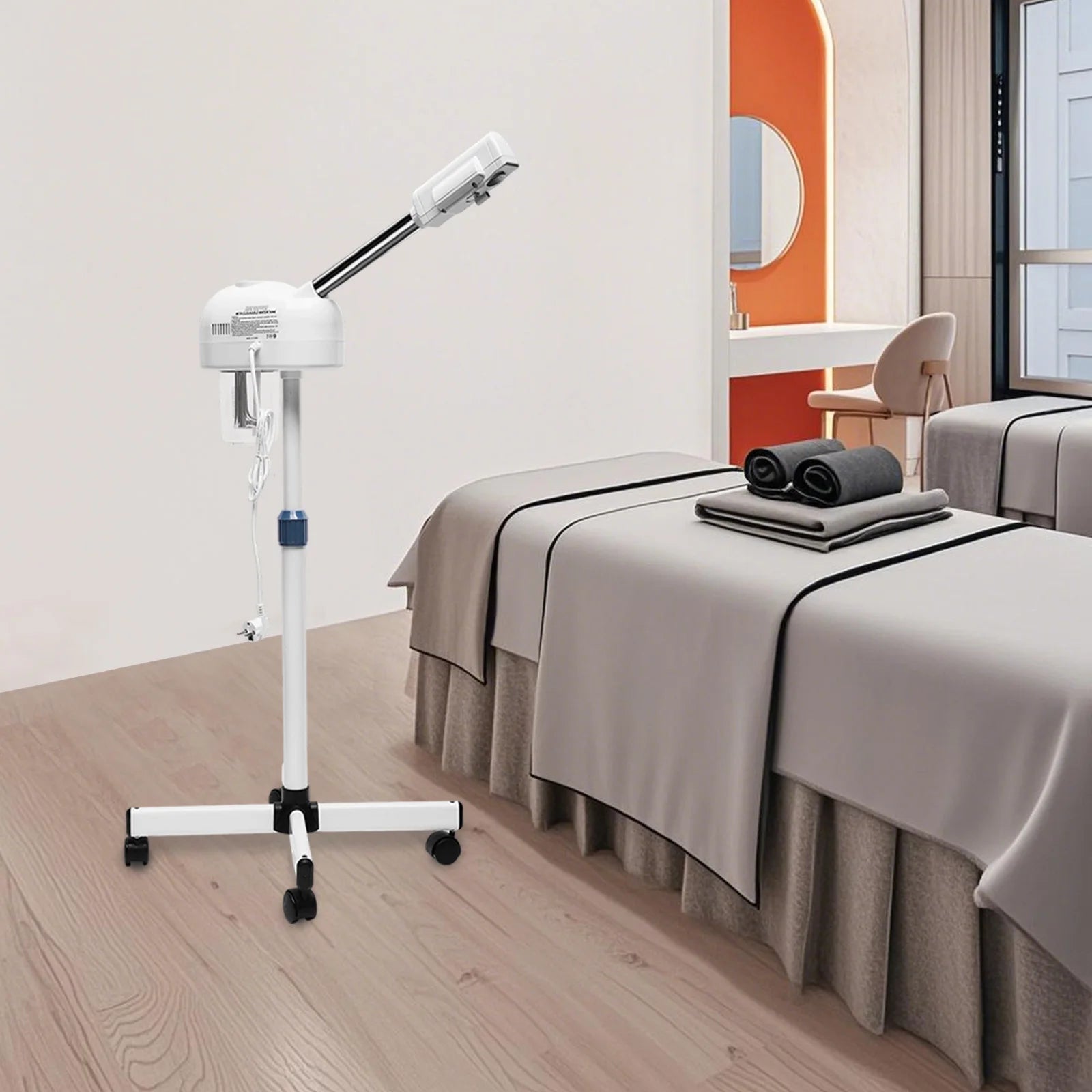 Professioneller 2-in-1-Ozon-Gesichtsdampfer mit automatischer Abschaltautomatik für Schönheitssalons, Spas und Hautpflege zu Hause