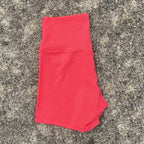 Sexy einfarbige Damen-Fitness-Sportshorts, hohe Taille, athletische Yoga-Shorts, Bein-Radfahren, umfassendes Training, Jogging, Squat-Proof