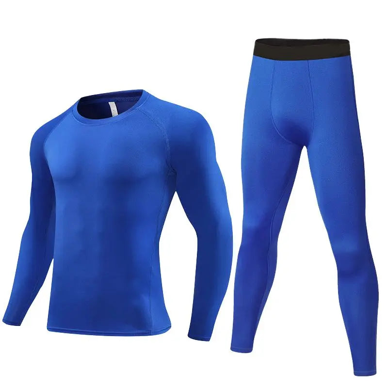 Kids' Sports Compression Set - Quick-Dry Breathable Activewear for Boys & Girls, Stretchy Running Outfit