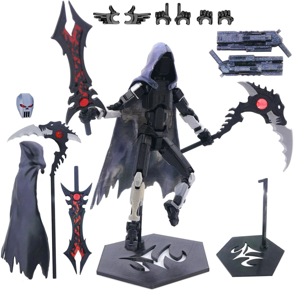 T13 Actionfigur, 3D-gedruckt, mehrgelenkig, beweglich, Titan 13 Lucky Dummy Nova Roboter-Actionfigur, Desktop-Montage, fertiges Geschenk