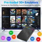 3TB Tragbare Gaming-HDD LaunchBox/Retrobat/Playnite Retro-Spielekonsole mit über 17300 AAA-/3D-/Retro-Spielen für PS4/PS3/PS2/Switch/Wii