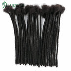 Echthaar-Dreadlocks-Extensions Brasilianisches Echthaar Dreadlocks Handgefertigte Dreadlocks für Frauen/Männer 8-24 Zoll