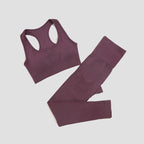 WAREBALL 2/3/4-teiliges Nahtloses Yoga-Set Sportkleidung Yoga-Anzüge für Frauen Fitness-Set Trainingsanzüge Sport-BH Gym Leggings