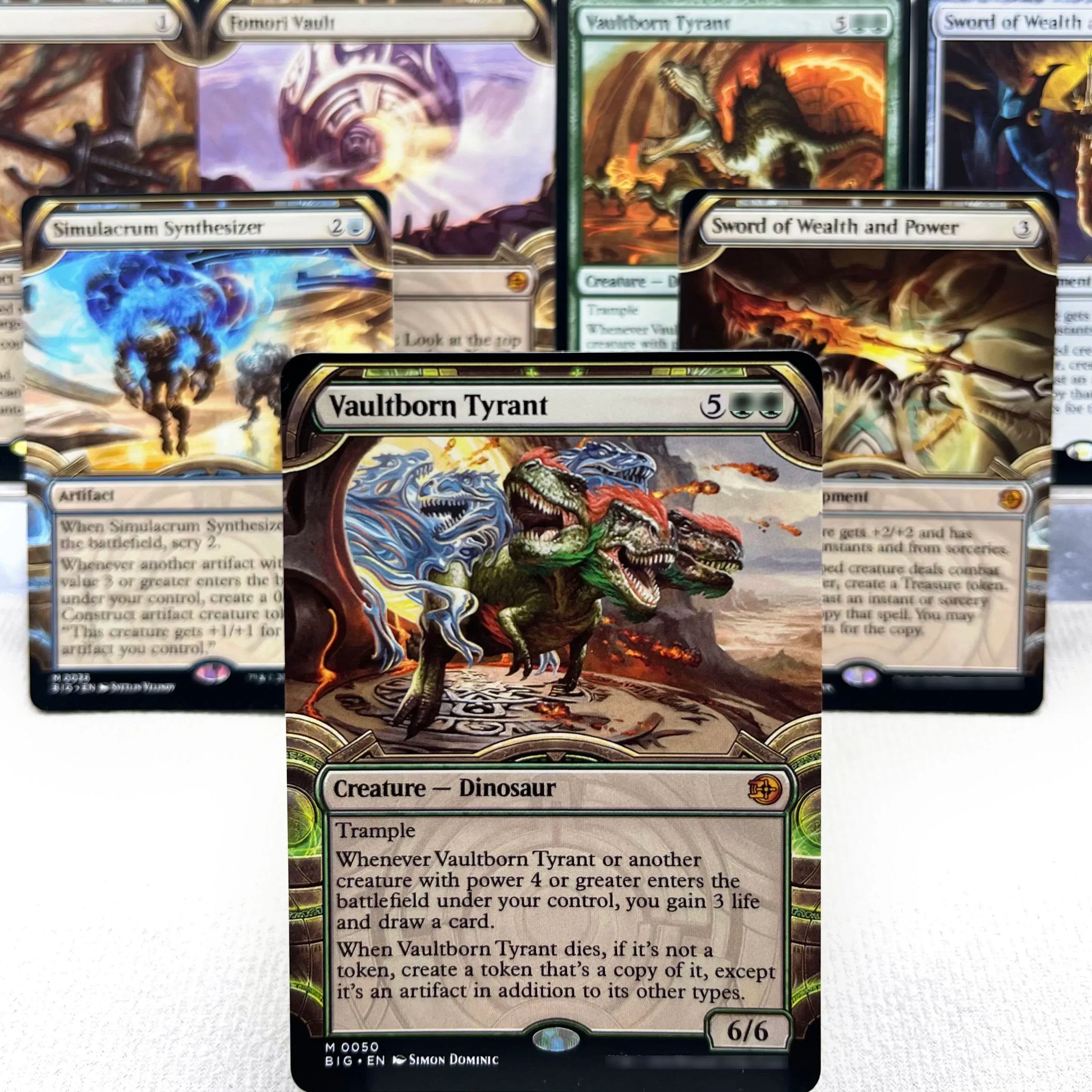 BIG MH3 OTJ OTP HOLO7-Ⅰ01 Tcg Karten-Proxys Magical Simulacrum Synthesizer und Power Vaultborn, der Tyrann Ulamog, die Sammel