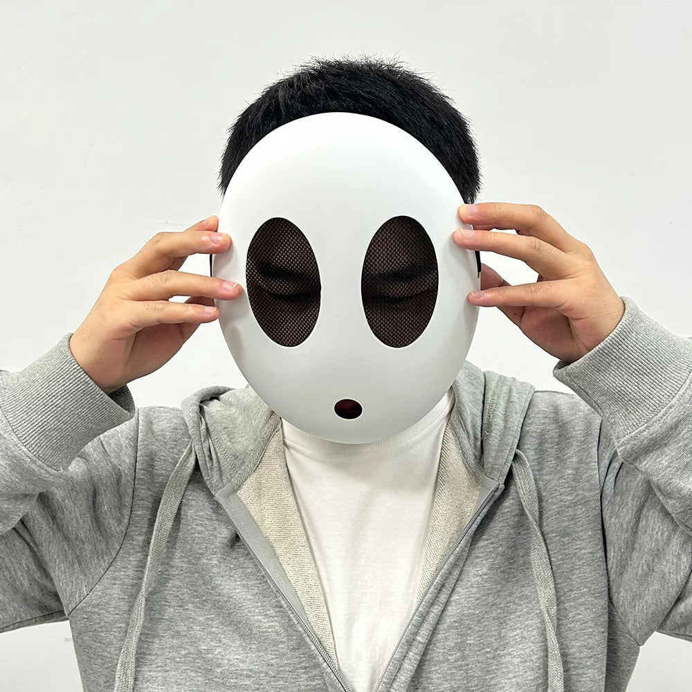 Game Bros Shy Guy Maske Cosplay Lustige Unisex Kinder Jungen Mädchen Erwachsene Dicke Plastikmasken Halloween Karneval Party Kostüm Requisiten