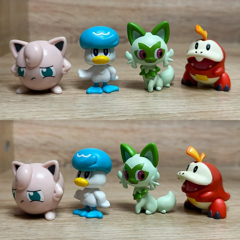 Pokémon Actionfigur Pikachu Spielzeug Glumanda Schiggy Bisasam Taschenmonster Kleine Figur Kindergeschenk