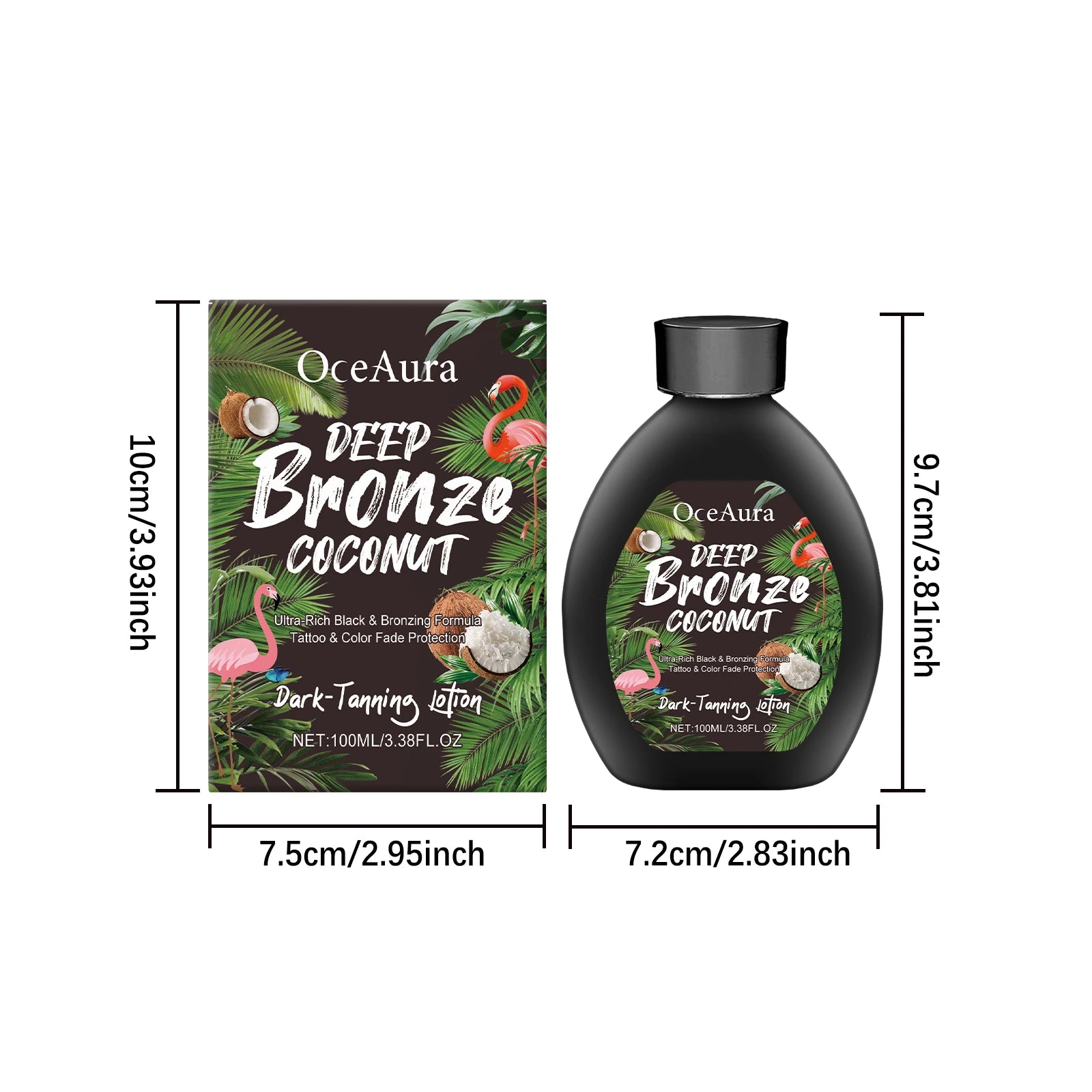 100ML Selbstbräunungslotion Tief Feuchtigkeitsspendend Nicht Fettend Für Gesunden Teint Bronzer Weizenhaut Ohne Sonne Bräunungscreme für den Sommer