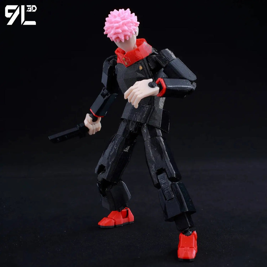 9L3D Lucky13 Gojo Sukuna Jujutsu Fushiguro Toji Gojo Satoru Actionfigur Dummy13 T13 Mehrgelenkige Sammlerstücke Titan13