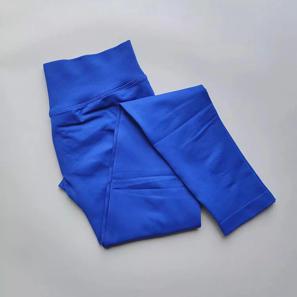 Nahtlose Sportleggings für Damen, Scrunch-Butt-Gym-Leggings, einfarbig, für Workouts, Yoga-Hose, niedriger Bund, Sport-Tights 2026