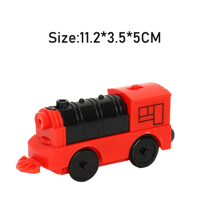 RC Electric Train Set Locomotive Magnetic Train Diecast Slot Toy Fit for Brand Wooden Railway Tracks Toys for Children Gifts