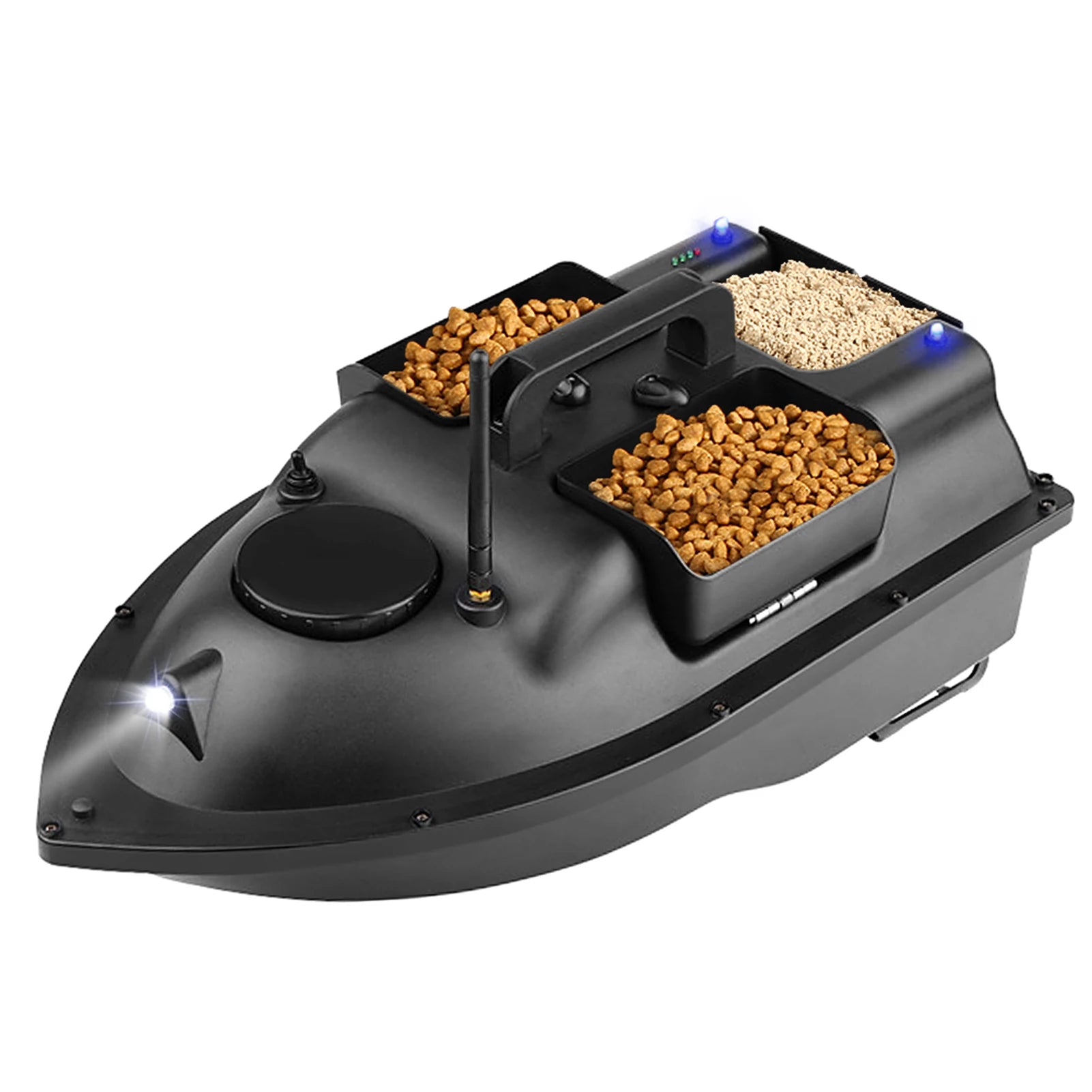 Modernes GPS-Futterboot mit 3 Köderbehältern, 12000mAh kabelloses Futterboot mit automatischer Rückkehrfunktion, verschiedene Stile