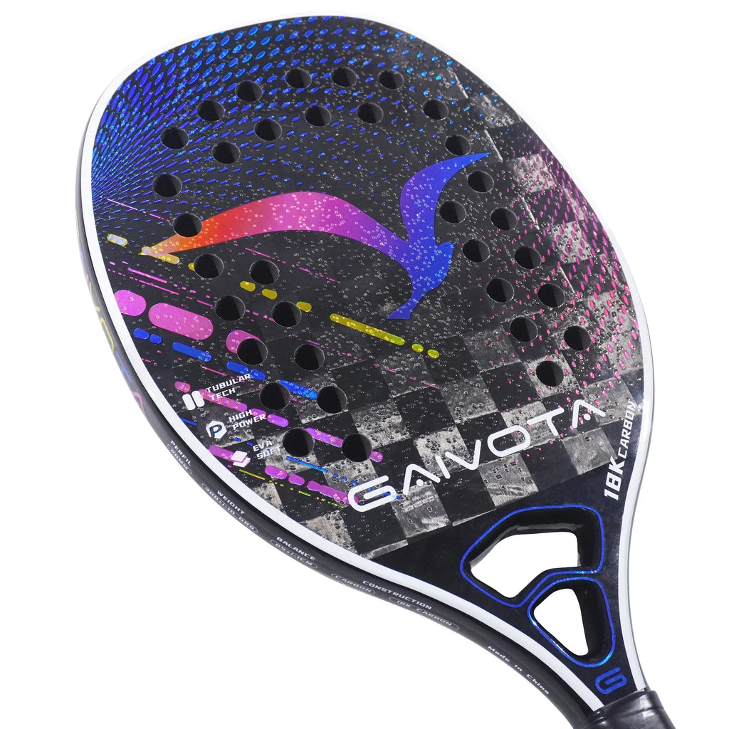 GAIVOTA 2025 300g leichtes Beach-Tennisschläger aus 18K Carbonfaser, geeignet für fortgeschrittene Anfänger und Profis