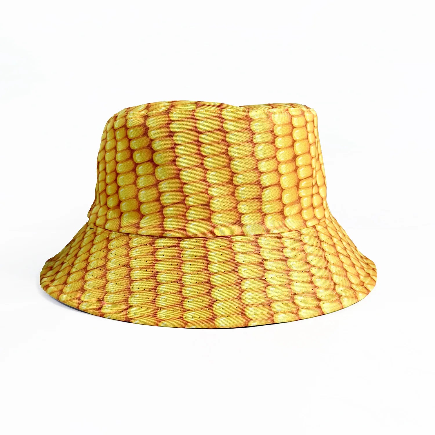 Klassischer, beliebter, lustiger Neuheiten-Pilz-Bananen-Mais-Fischerhut für Outdoor-Freizeit, Sonnenschutz, Sonnenhut für Herren und Damen, Fischerhüte