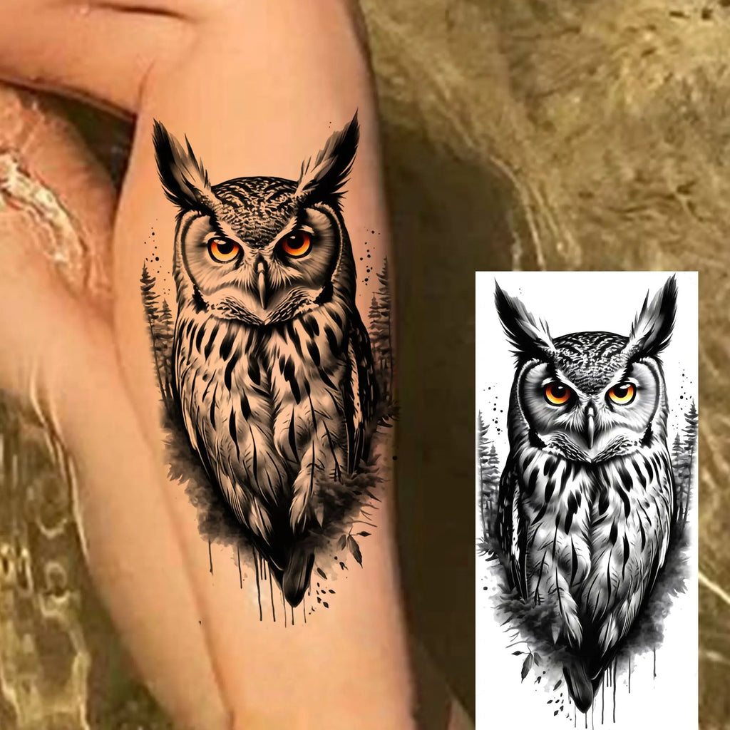 1 Blatt Kobra Schlange Drache Skorpion Temporäre Tattoos für Männer Frauen Wasserdicht Langlebig Löwe Tiger Wolf Fake Tattoo Aufkleber