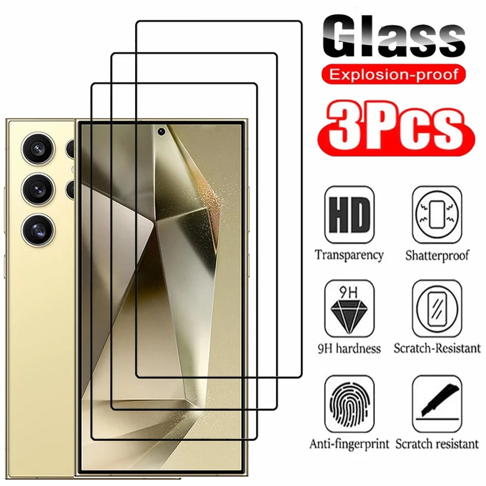 Panzerglas für Samsung Galaxy S26 S25 S24 Ultra Displayschutzfolie A17 A27 A37 A57 A56 A36 A26 A16 A55 A54 A53 A35 Folie