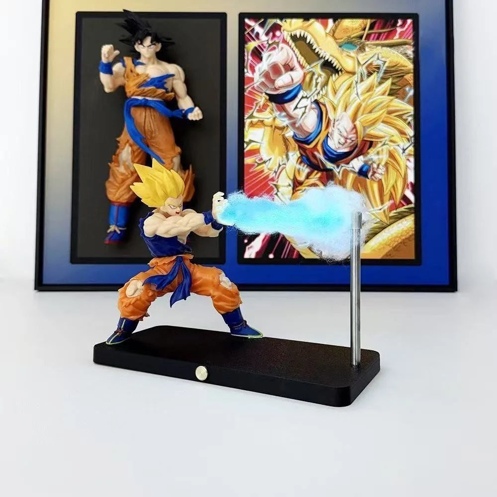 DRAGON BALL Son Goku Kamehameha Nachtlampe Schreibtisch-Dekorationsmodell Nacht Anime umgebende Kinderspielzeuge Geburtstagsgeschenk
