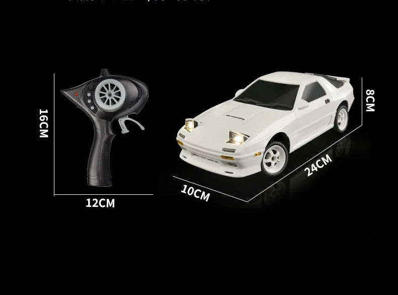 Skymaker AE86 Modell LD1801 RX-7 FC LD1802 1:18 RC Drift Car 1/18 2.4G Fernbedienung ESP Gyroskop LED Mini RC Rennwagen Spielzeug