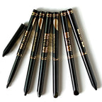 2 Stück wasserdichte schwarze braune Eyeliner-Stifte – wischfest, langanhaltend & anfängerfreundlich, glatt, hochpigmentiertes Punk-Augen-Make-up