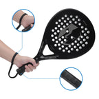 Padel-Tennisschläger, Padelschläger Carbonfaser mit EVA Memory Flex Foam Kern, leichter Padelschläger für Pop-Tennis