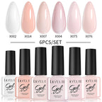 LILYCUTE Nagelgel-Politur-Set, Rosa Grün, Frühling, DIY-Nagelkunst-Design, lang anhaltend, Soak Off UV Gel, Maniküre, Malgel, Vernis-Kit