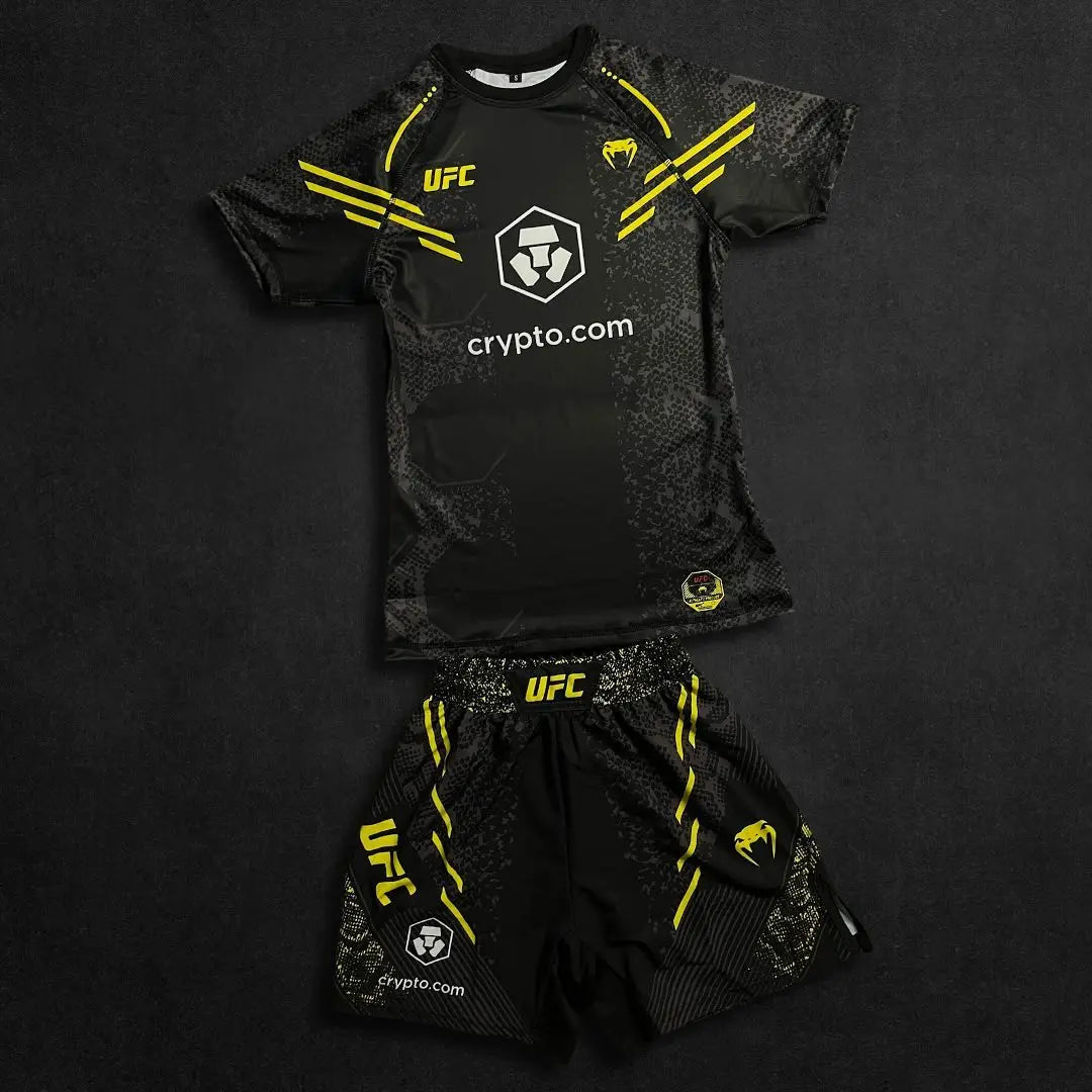 UFC Neuer achteckiger Käfig Kampf Nacht Herren und Kinder MMA Locker atmungsaktiv schnelltrocknend Boxen Training Sport Set