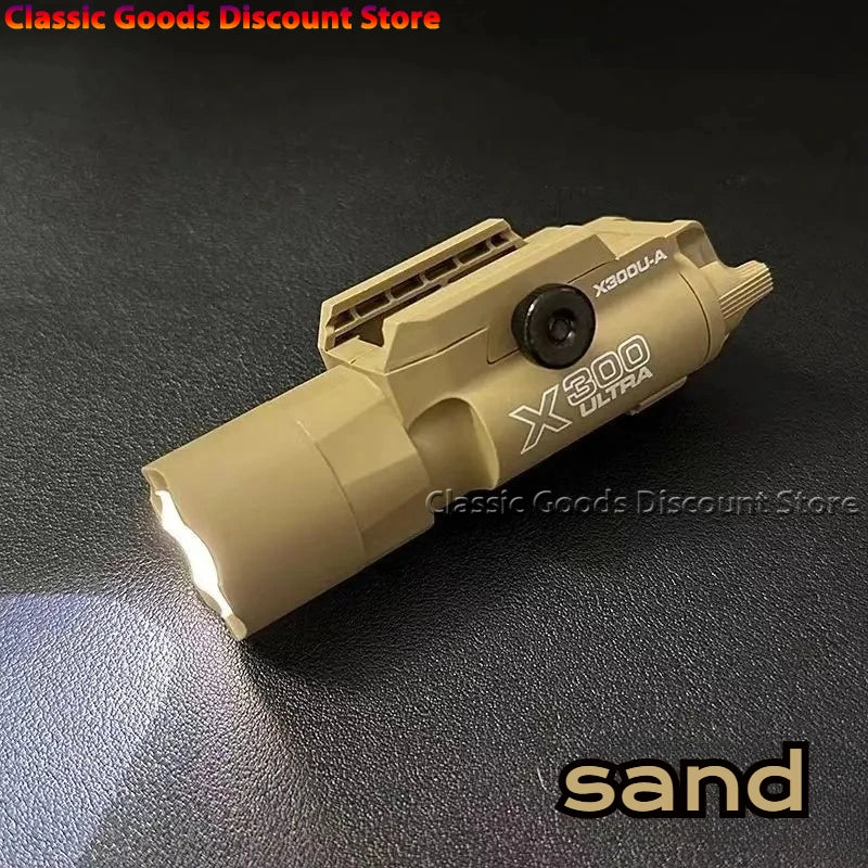 Taktische Lampe X300 X300U Nylon Pistolen-Blitzlicht LED passend für 20mm Schiene Airsoft Hängende Jagd Taschenlampe