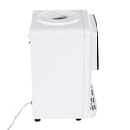 Moderner weißer elektrischer Wasserspender, 31*30*48cm, wassergekühlter Spender, 500W Desktop-Warm- und Kaltwasserspender