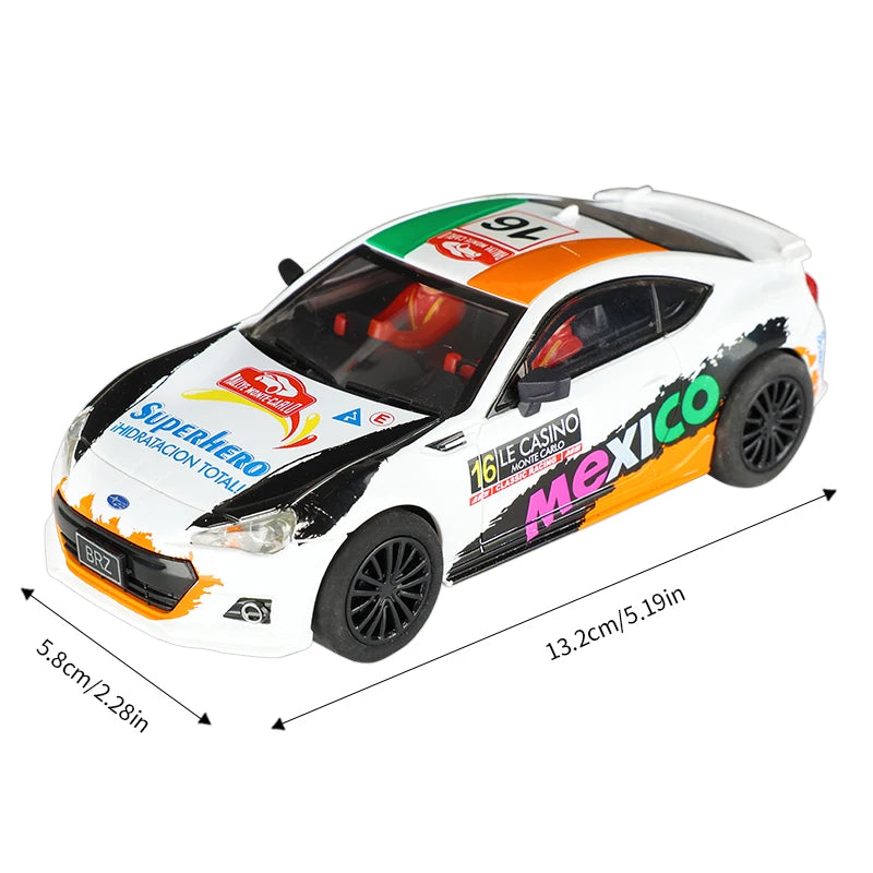 Analoge Slot-Car 1:32 Maßstab Renn-Polizei Spielzeug für Kinder Elektrische Rennstrecke