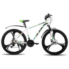HILAND Mountainbike, 3-Speichen-Rad, 18 Gänge Schaltung, Aluminiumrahmen 26 Zoll Räder, Scheibenbremsen Fahrrad für Herren Damen Herren-MTB