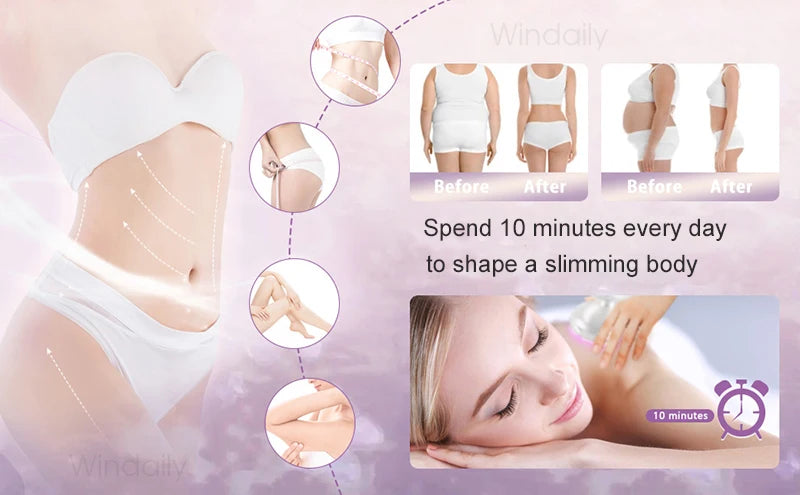 EMS & RF Radiofrequenz Körperschlankheitsgerät Fettverbrenner Schlankheitsformer LED-Lichttherapie Abnehmen Cellulite-Massagegerät