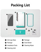 Joyroom 1/2 Stk. 20° Anti-Spionage-Glas für iPhone 16 15 Pro Max Glas für iPhone 16 15 14 13 12 11 Pro Max Blickschutzfolie