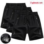 3 Stück Neue Laufshorts Herren Gym Sportshorts Schnell Trocknende Trainingsshorts Fitness Jogging Kurze Hosen Herren Sommer Boardshorts