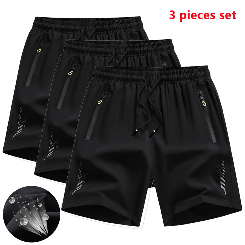 3 Stück Neue Laufshorts Herren Gym Sportshorts Schnell Trocknende Trainingsshorts Fitness Jogging Kurze Hosen Herren Sommer Boardshorts